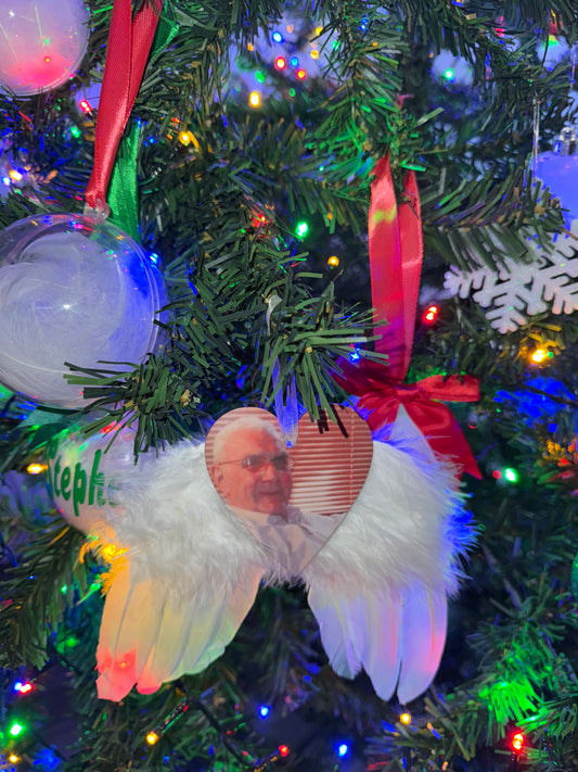 Angel wing baubles