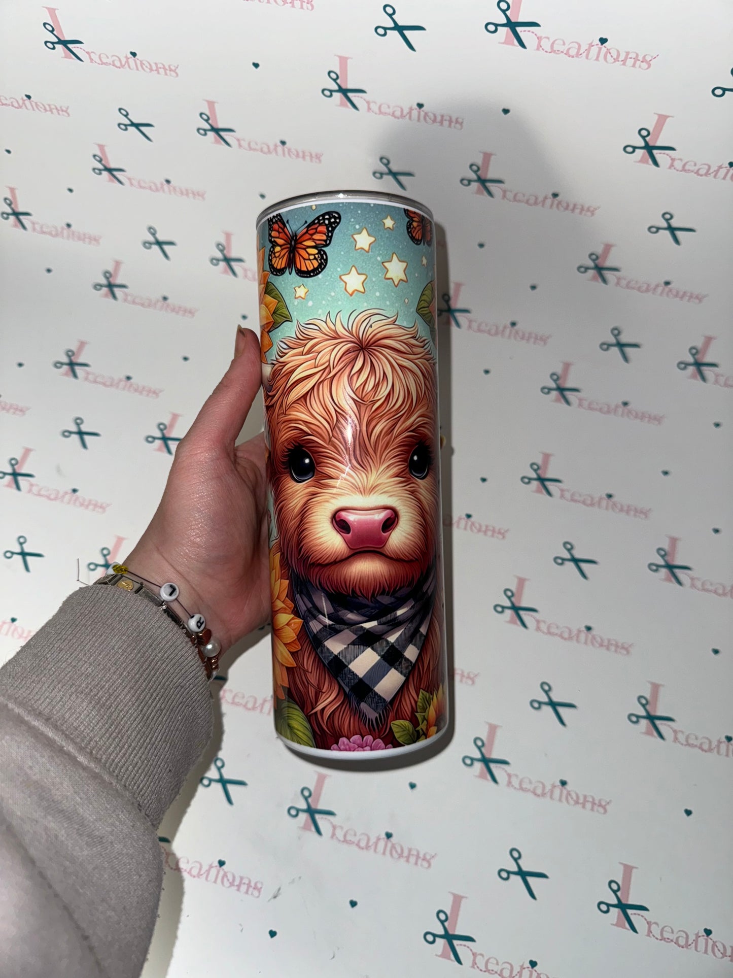 20oz Highland Cow Whoopsie Tumbler