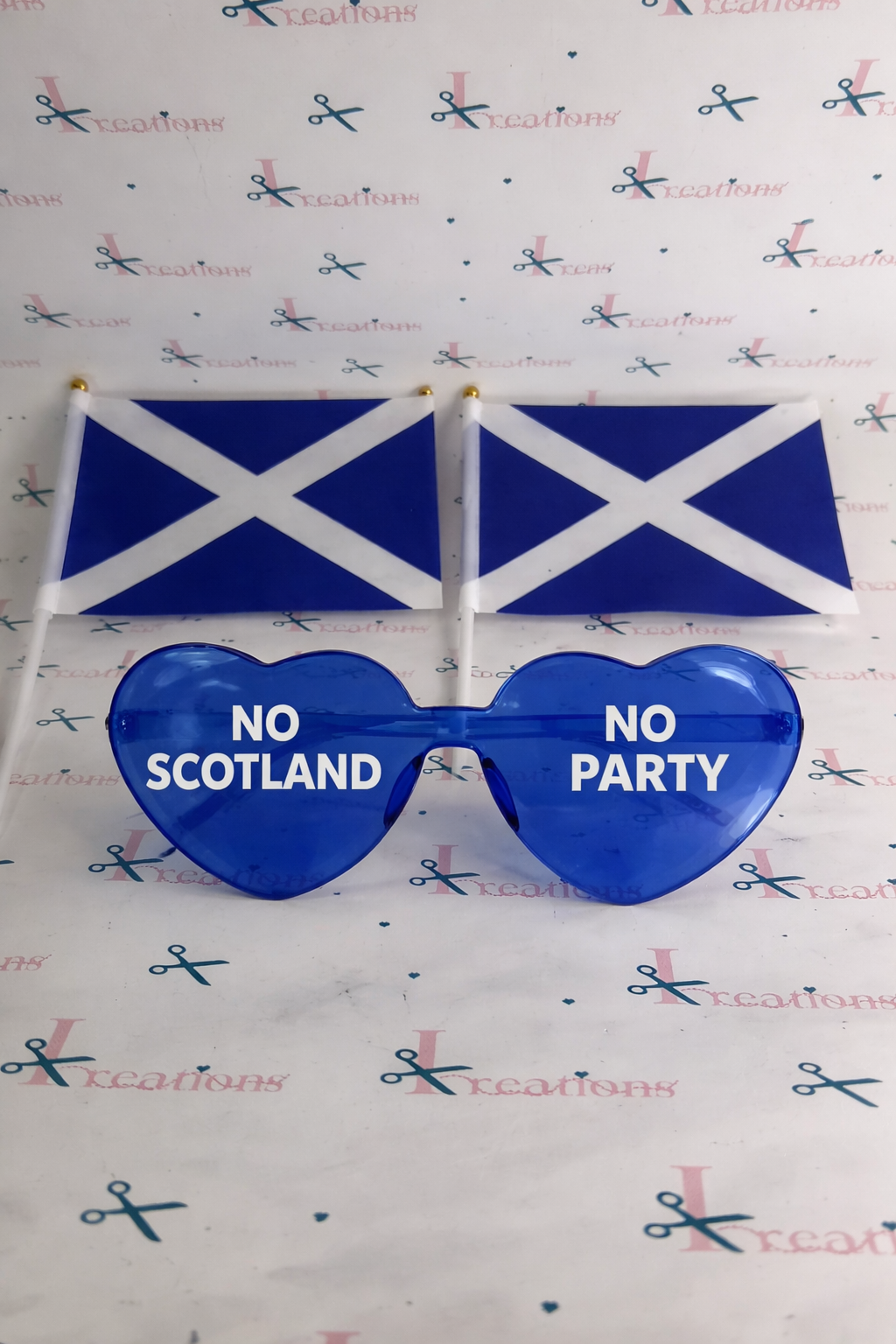 Scotland Themed Personalised Glasses for The World Cup