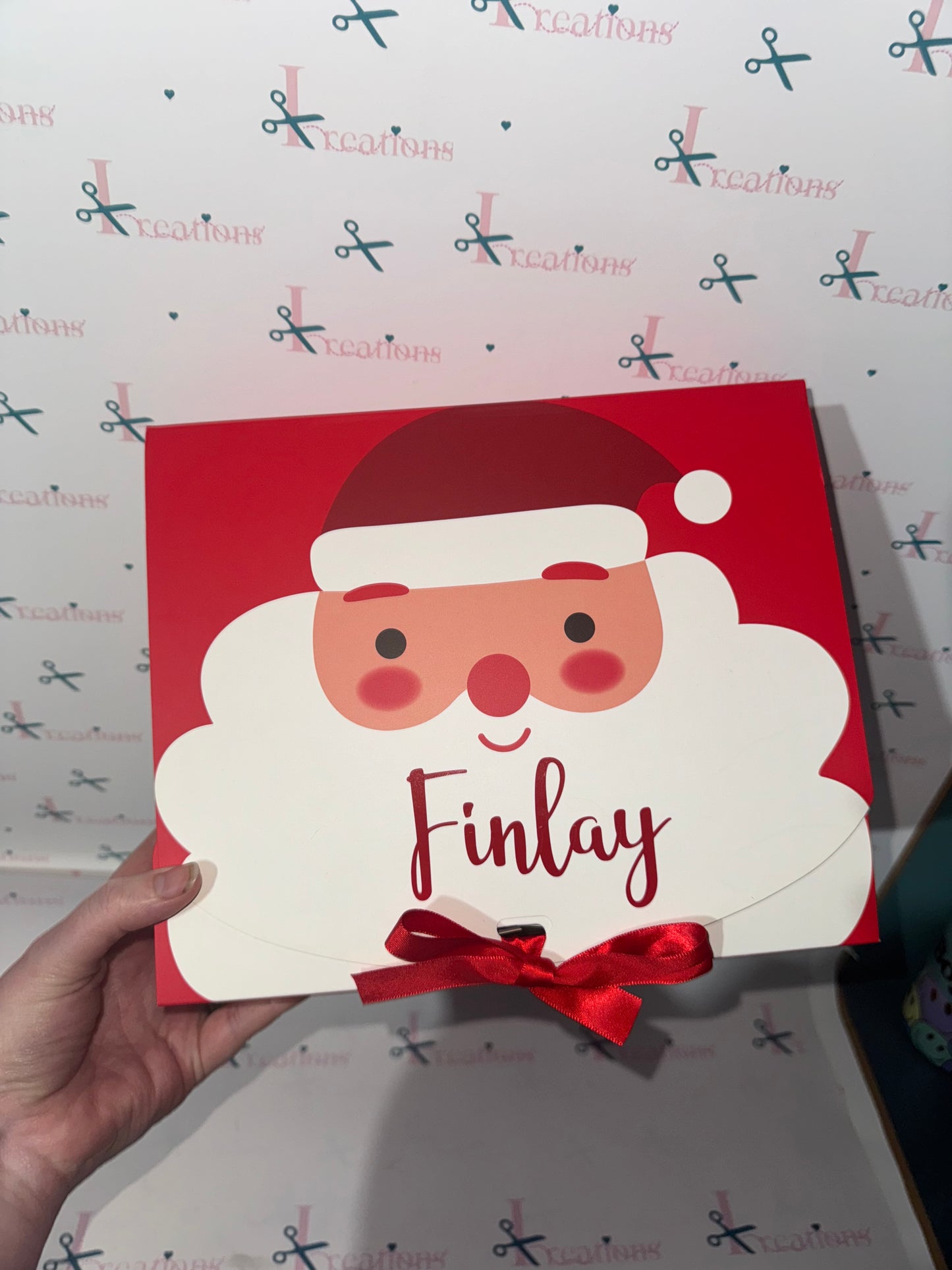 Personalised Christmas Eve Box with all contents pictured