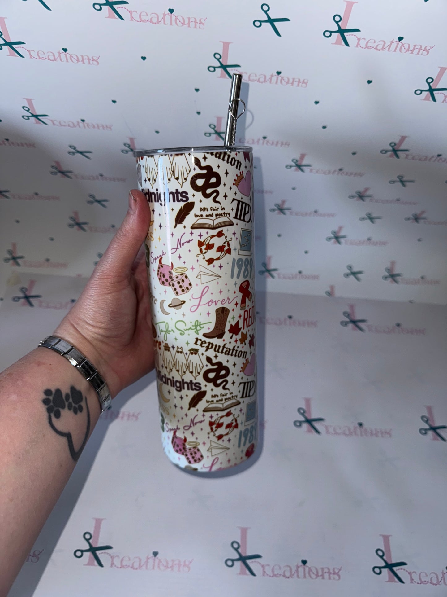 20oz Eras Inspired Design Whoopsie Tumbler