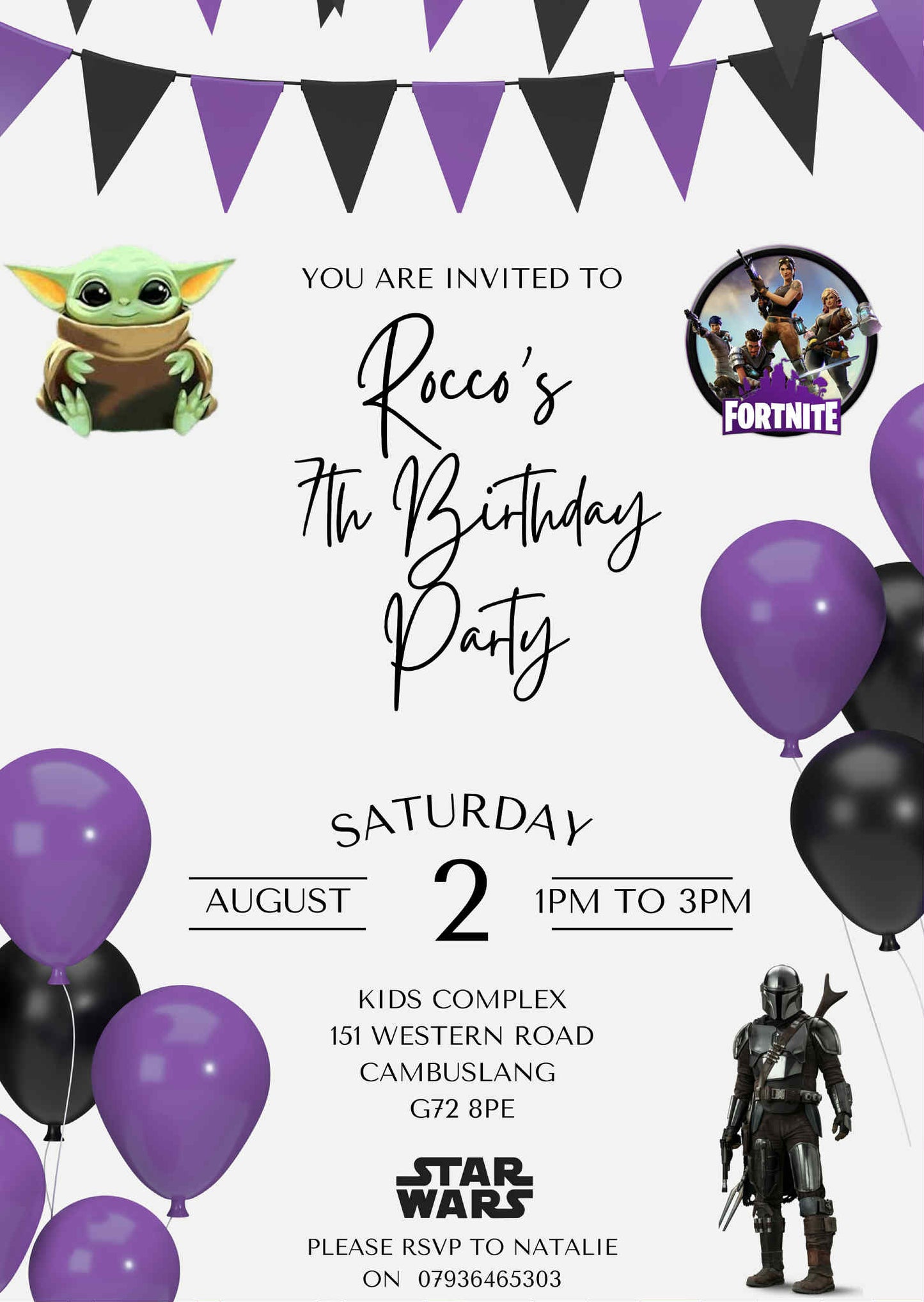 Birthday invitations