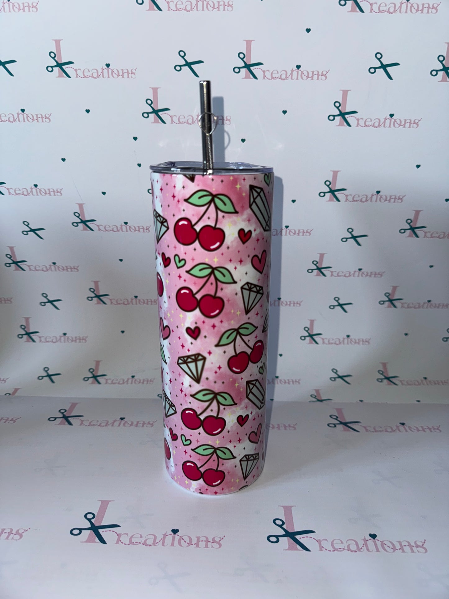 20oz Cherry Design Whoopsie Tumbler