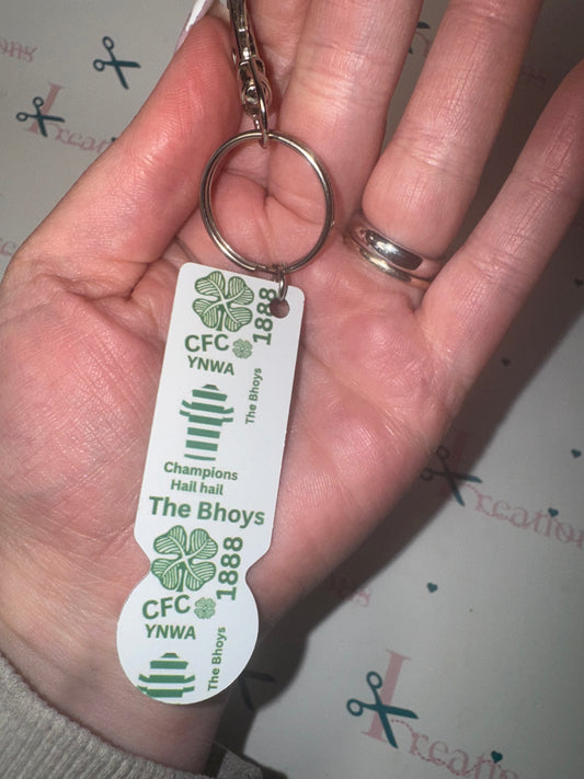 CFC Inspired Trolley Keychain 🍀