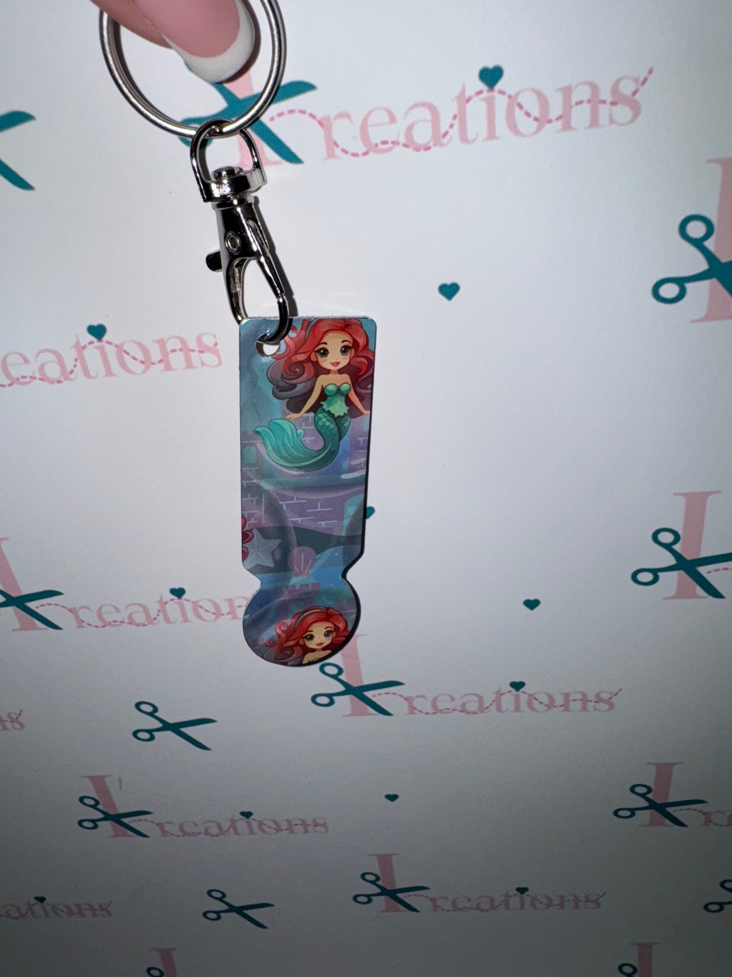Mermaid design Trolley Keychain 🧜‍♀️