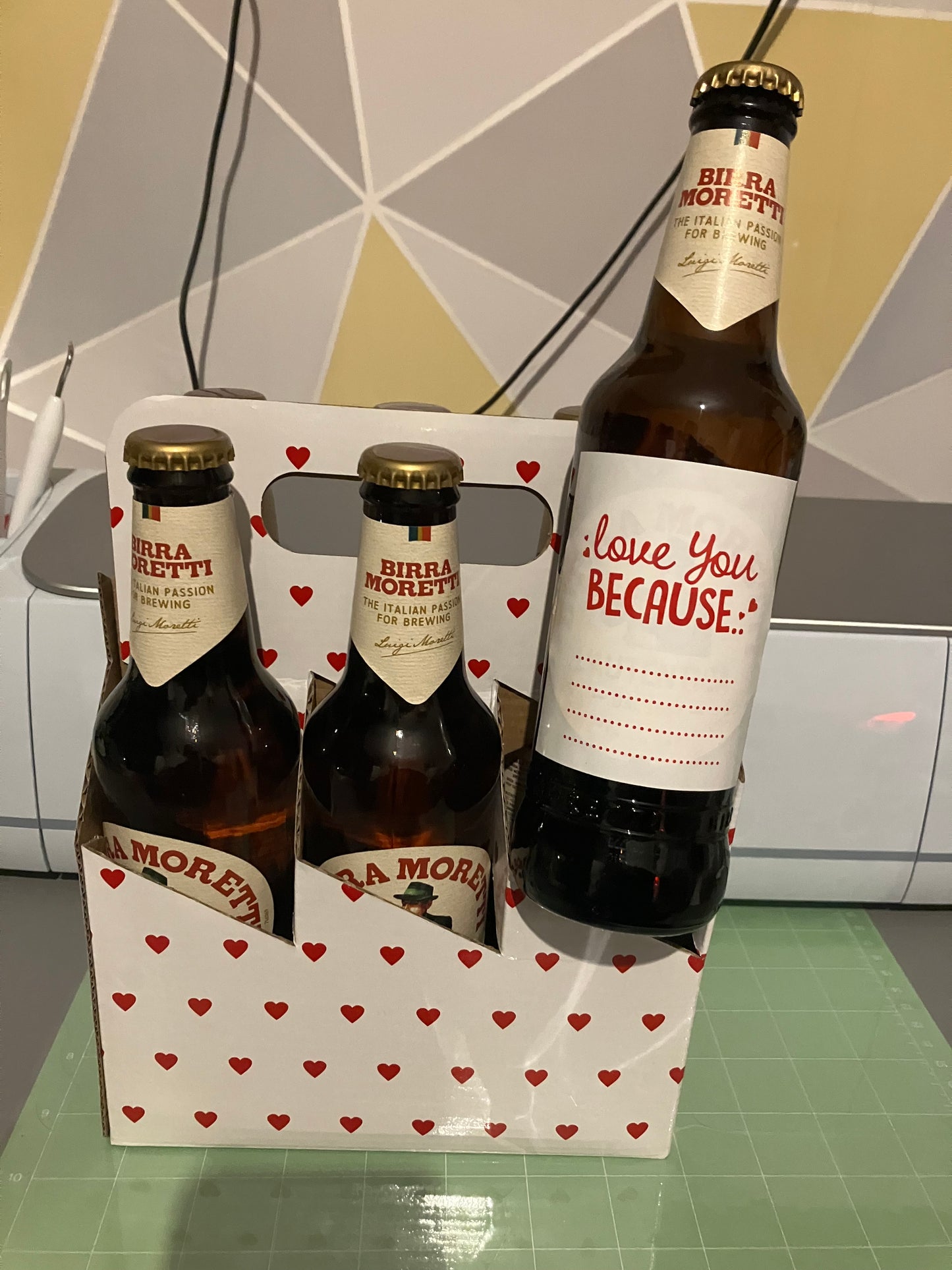 Personalised Beer holders for Valentines Day